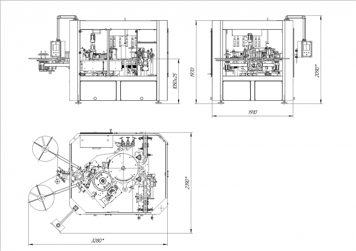 ЭА-12000 этикетировочный автомат роторного типа
